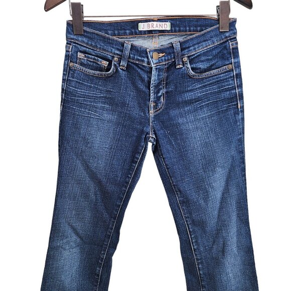 J Brand Cigarette‎ Leg Straight Jeans Women's Size 27 Blue Long Inseam - Picture 3 of 11